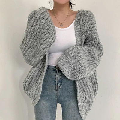 Estelle  | Enfärgad Lanternärms Cardigan